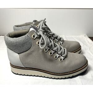 White Mountain Womens Clifton Gray Metallic Hiking Boots Size 6M NEW